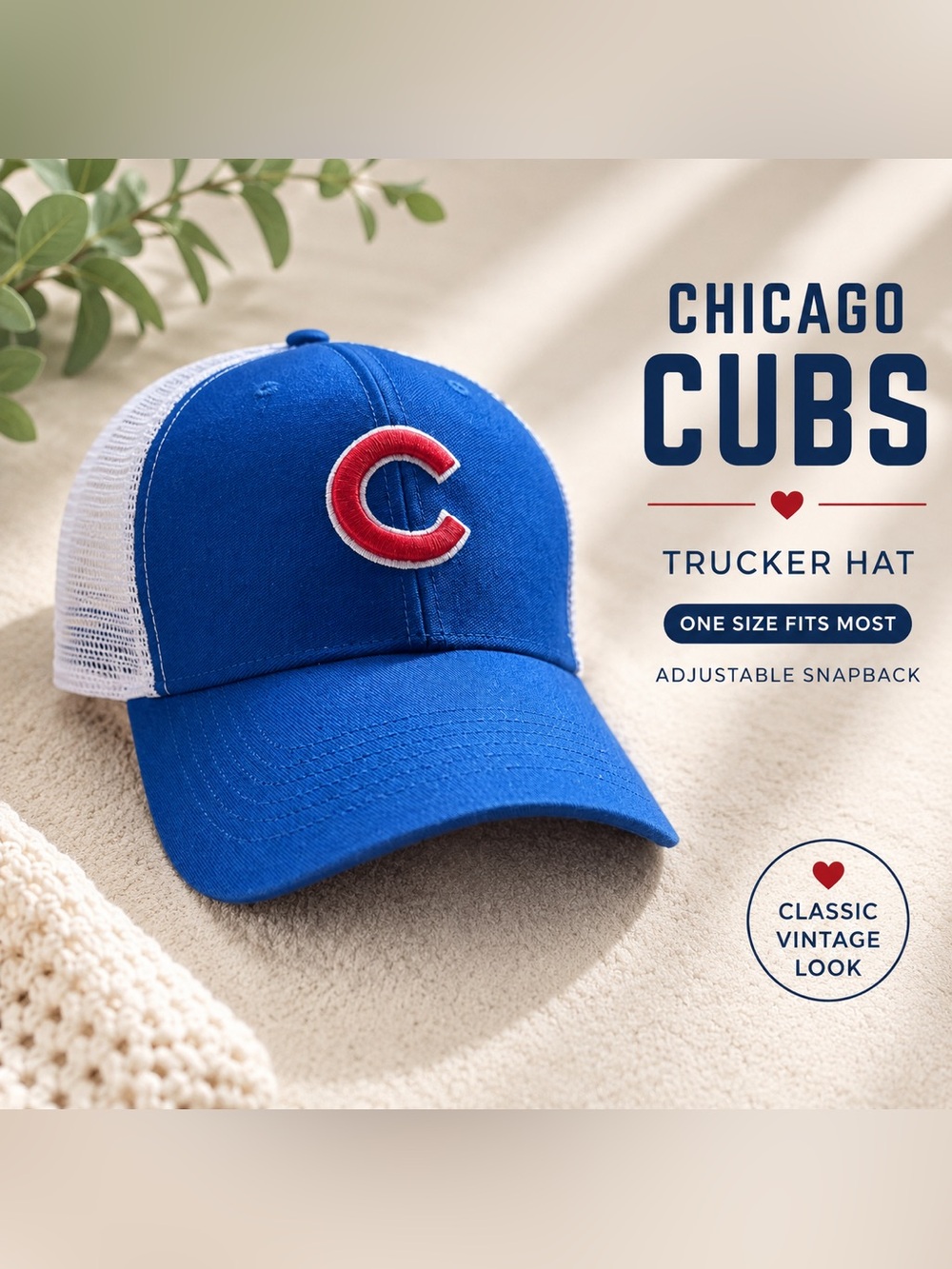 Chicago Cubs ‘47 Brand Trucker Hat - MLB Snapback